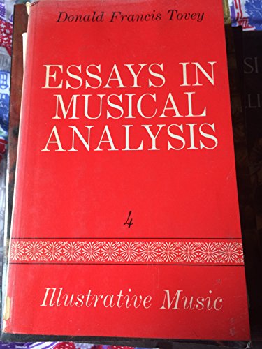 Beispielbild fr Essays in Musical Analysis zum Verkauf von Better World Books