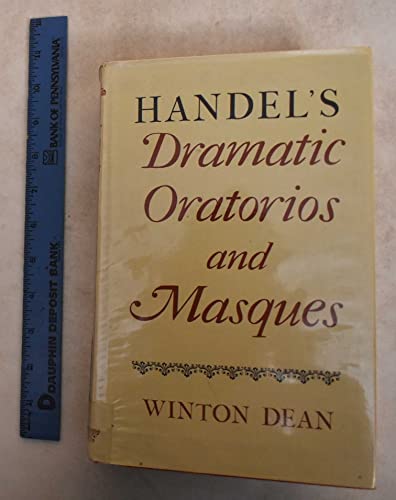 9780193152038: Handel's Dramatic Oratorios and Masques