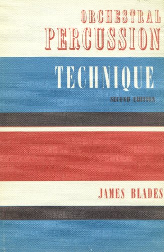 Beispielbild fr Orchestral Percussion Technique zum Verkauf von Better World Books