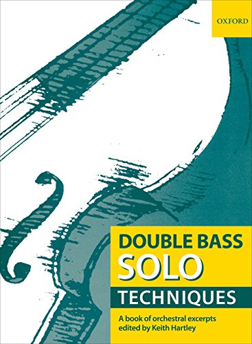 9780193359116: Double Bass Solo Techniques: A book of orchestral excerpts