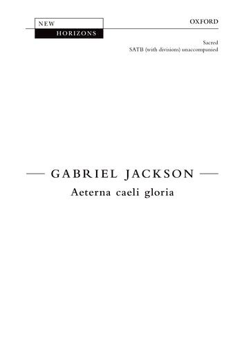 9780193361683: Aeterna caeli gloria: Vocal score