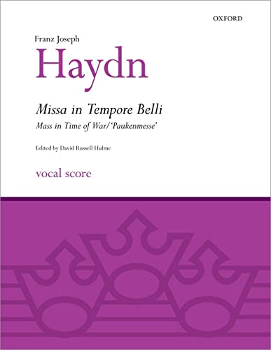 Imagen de archivo de Missa in Tempore Belli (Mass in Time of War/Paukenmesse): Vocal score (Classic Choral Works) a la venta por Ergodebooks