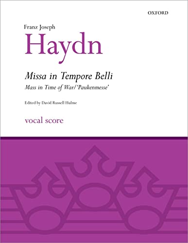Stock image for Missa in Tempore Belli (Mass in Time of War/Paukenmesse): Vocal score (Classic Choral Works) for sale by Ergodebooks