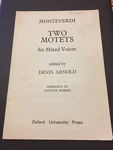 9780193375833: Two Motets for mixed voices: Vocal score