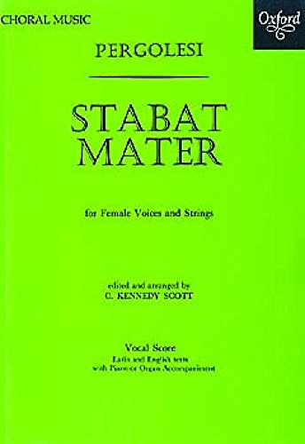 Stabat Mater SA with SA Soli Orch Latin Language Edition Kalmus Edition Latin Edition