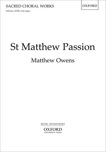 Beispielbild fr St Matthew Passion zum Verkauf von Buchpark
