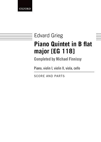 Stock image for Piano Quintet in B flat major (EG 118) for sale by Buchpark