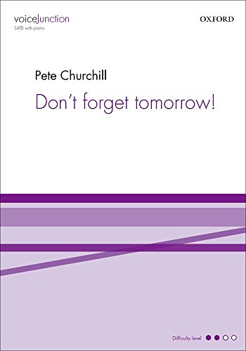 9780193402102: Don't forget tomorrow: Vocal score