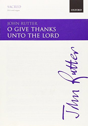 Stock image for O Give Thanks Unto the Lord for sale by Blackwell's