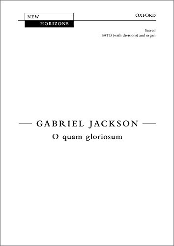 9780193410800: O quam gloriosum: Vocal score (New Horizons)