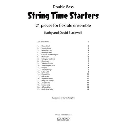 Stock image for String Time Starters Bass book: 21 pieces for flexible string ensemble (String Time Ensembles) for sale by Revaluation Books