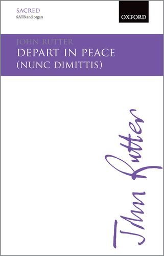 9780193416284: Depart in Peace: Nunc Dimittis