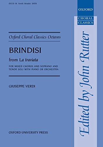 9780193418127: Brindisi from La traviata: Vocal score