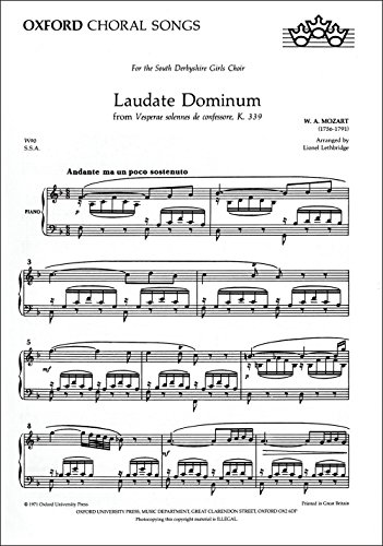 9780193425903: Laudate Dominum: Vocal score