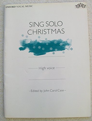 Stock image for Sing Solo Christmas: High voice for sale by WorldofBooks