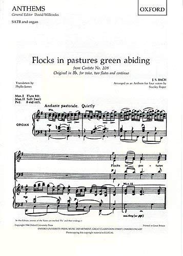Stock image for FLOCKS IN PASTURES GREEN ABIDING A 116 MIXED ANTHEM for sale by INDOO