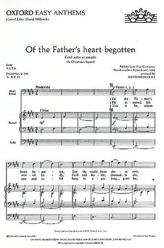 Imagen de archivo de Of the Father's Heart Begotten a la venta por Blackwell's