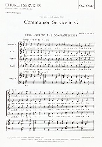 9780193515550: Communion Service in G