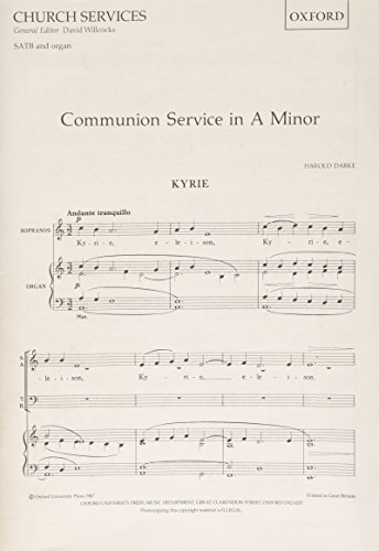 Communion Service in A Minor, SATB, S575