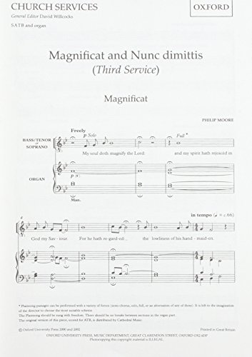 Stock image for Magnificat and Nunc Dimittis (Third Service) for sale by Blackwell's
