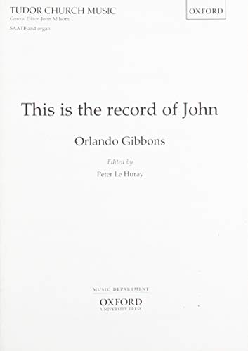 Imagen de archivo de This Is the Record of John a la venta por Blackwell's