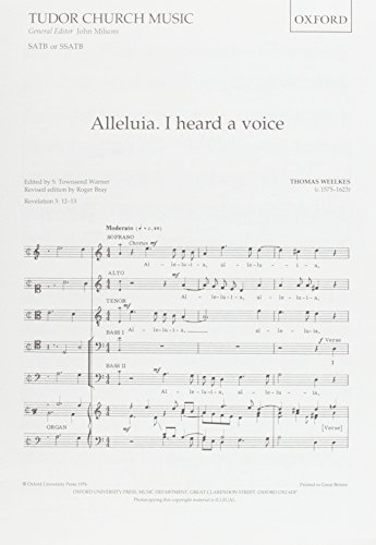 Imagen de archivo de Alleluia, I Heard a Voice (Tudor Church Music) a la venta por Revaluation Books