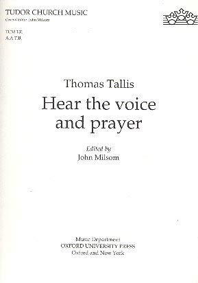 Imagen de archivo de Hear the Voice and Prayer (Tudor Church Music) a la venta por Revaluation Books