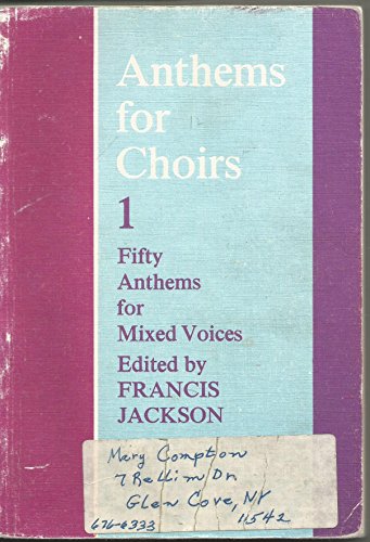 9780193532144: Anthems for Choirs 1: Vocal score