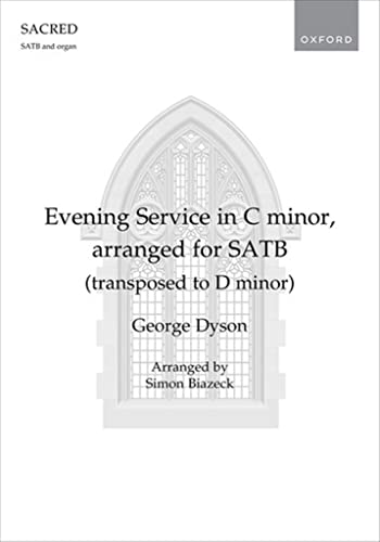Imagen de archivo de Evening Service In C Minor, Arranged For Satb (transposed To D Minor) a la venta por GreatBookPrices