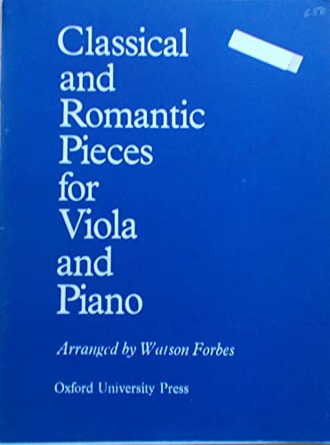 Stock image for Classical and Romantic Pieces for Viola for sale by Greener Books