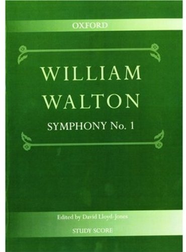 9780193683259: Symphony No. 1: Study score: 9 (William Walton Edition)