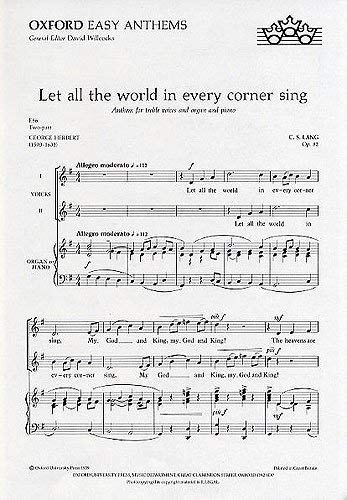 Stock image for Let All the World in Every Corner Sing for sale by Grand Eagle Retail