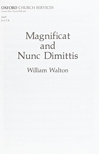 Beispielbild fr Magnificat and Nunc Dimittis zum Verkauf von Blackwell's