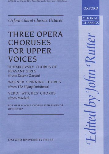 Stock image for Three Opera Choruses for Upper Voices for sale by Blackwell's
