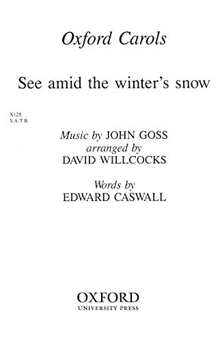 Stock image for See Amid the Winter's Snow: Vocal Score for sale by Revaluation Books