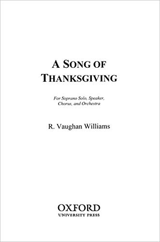 9780193870871: A Song of Thanksgiving