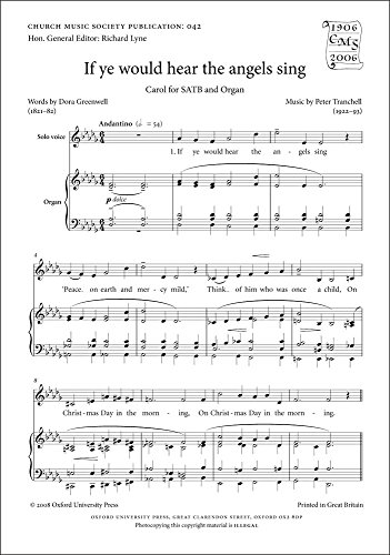 Stock image for If ye would hear the angels sing Format: Sheet music for sale by INDOO