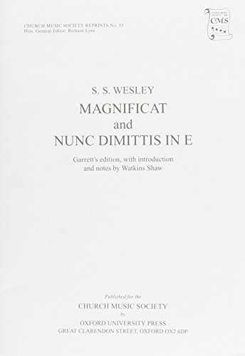 Magnificat and Nunc Dimittis in E,