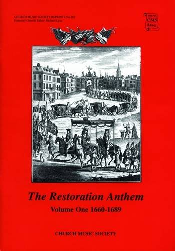 Beispielbild fr The Restoration Anthem Volume 1 1660-1689 zum Verkauf von Blackwell's