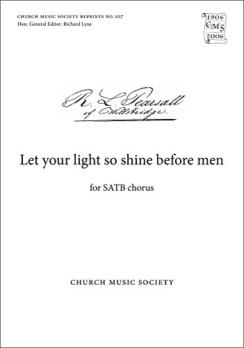 Beispielbild fr Let Your Light So Shine (Church Music Society Publications) zum Verkauf von Revaluation Books