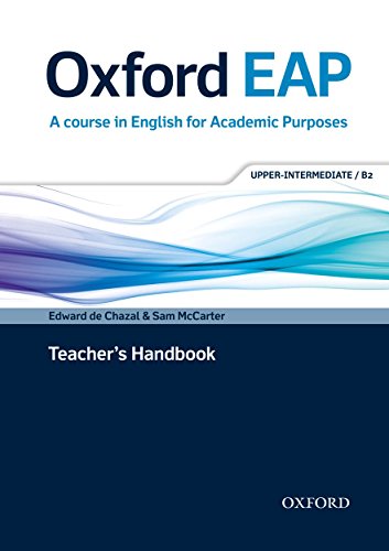 Imagen de archivo de Oxford English for Academic Purposes Upper-Intermediate. Teacher's Book and DVD Pack a la venta por MusicMagpie