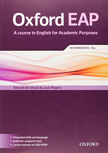 9780194002011: Oxford EAP. B1+. Student's book. Per le Scuole superiori. Con DVD-ROM
