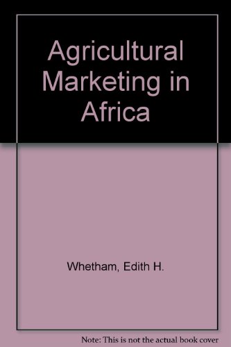 Beispielbild fr Agricultural Marketing in Africa zum Verkauf von Anybook.com