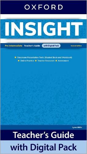 Stock image for Insight: Pre-Intermediate: Teacher's Guide with Digital Pack for sale by CitiRetail