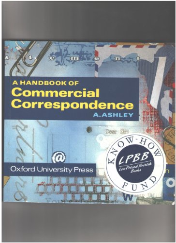 9780194274067: Handbook of Commercial Correspondence, A