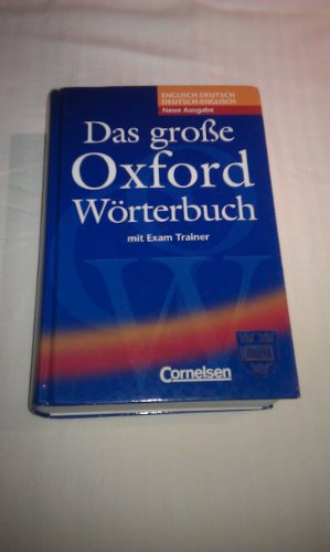 9780194300032: Das groe Oxford Wrterbuch: Englisch - Deutsch / Deutsch - Englisch