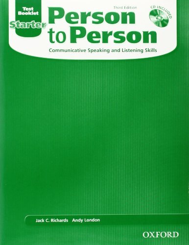 PERSON TO PERSON 3E STARTER TEST BK PACK