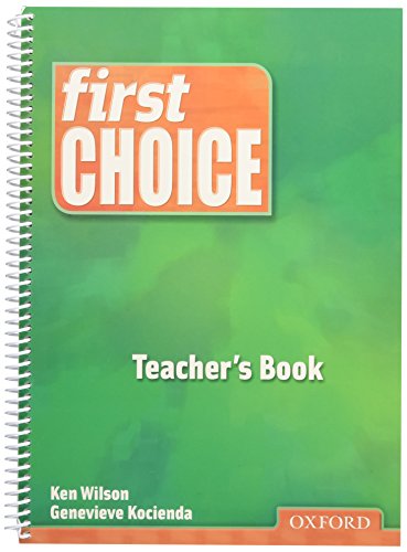 Imagen de archivo de First Choice Teacher's Book (Smart ChWilson, Ken a la venta por Iridium_Books