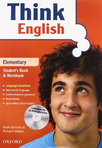 9780194308670: Think english. Elementary. Student's book-Workbook-Culture book. Per le Scuole superiori. Con CD Audio. Con CD-ROM. Con espansione online