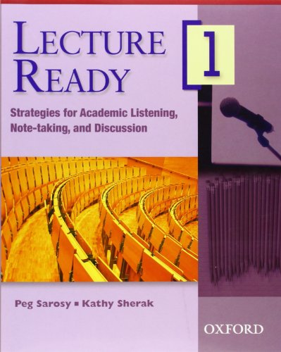 Imagen de archivo de Lecture Ready 1 Student Book: Strategies for Academic Listening, Note-taking, and Discussion (Lecture Ready Series) a la venta por Campus Bookstore